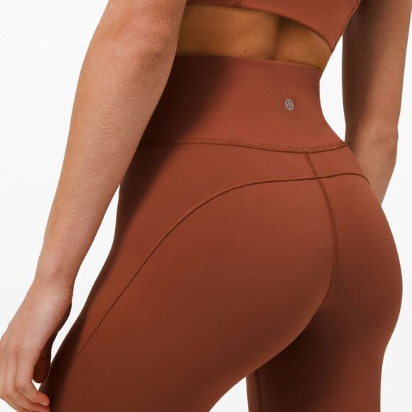 Lululemon Everlux and Mesh High-Rise Tight 25" in Dark Terracotta, size 6 - Picture 1 of 11